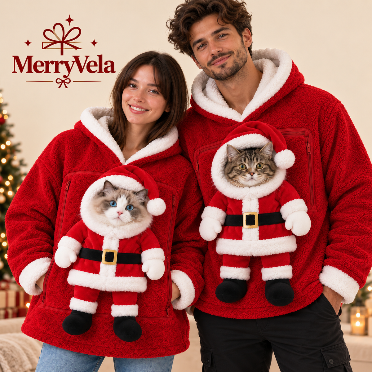 Christmas Pet Carrier Hoodie